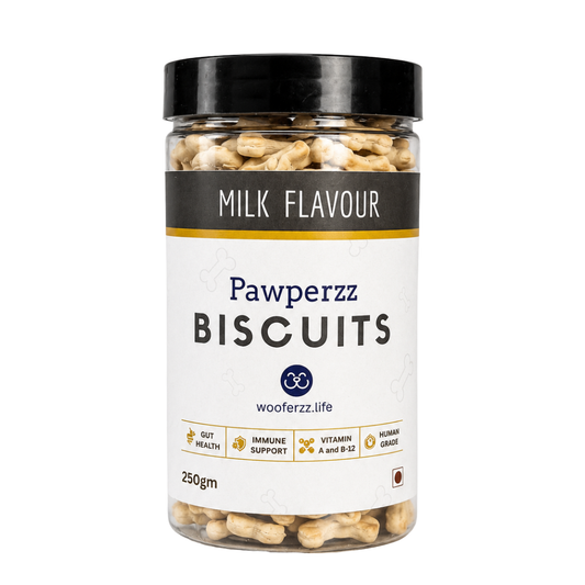 Milk Dog Biscuits (250g) | Wooferzz