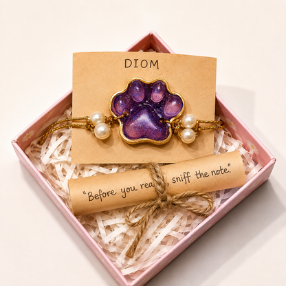 Purple blush Paws – Premium Pet Rakhi