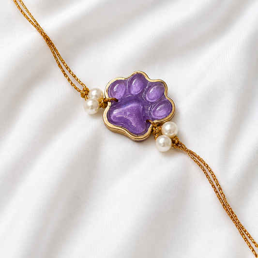 Purple blush Paws – Premium Pet Rakhi
