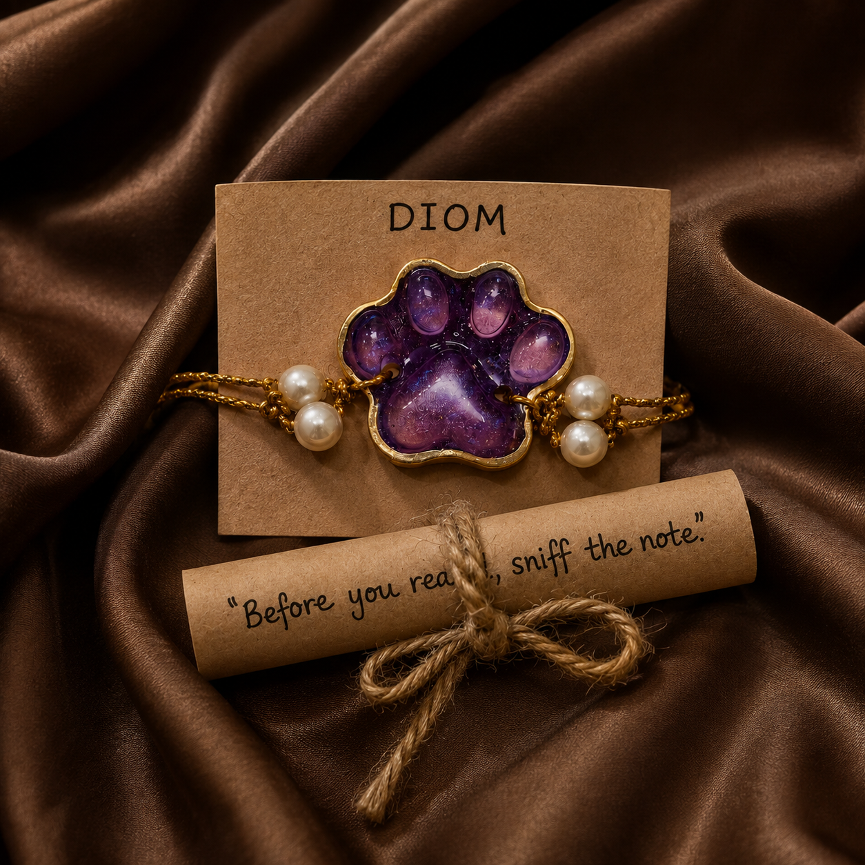 Purple blush Paws – Premium Pet Rakhi