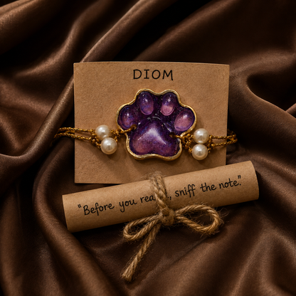 Purple blush Paws – Premium Pet Rakhi