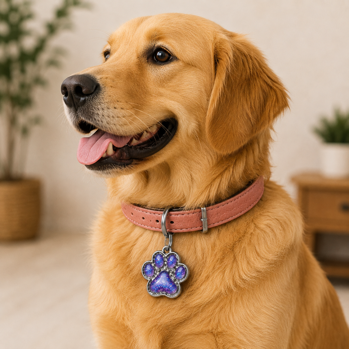 Midnight Paws – Premium Collar Tag