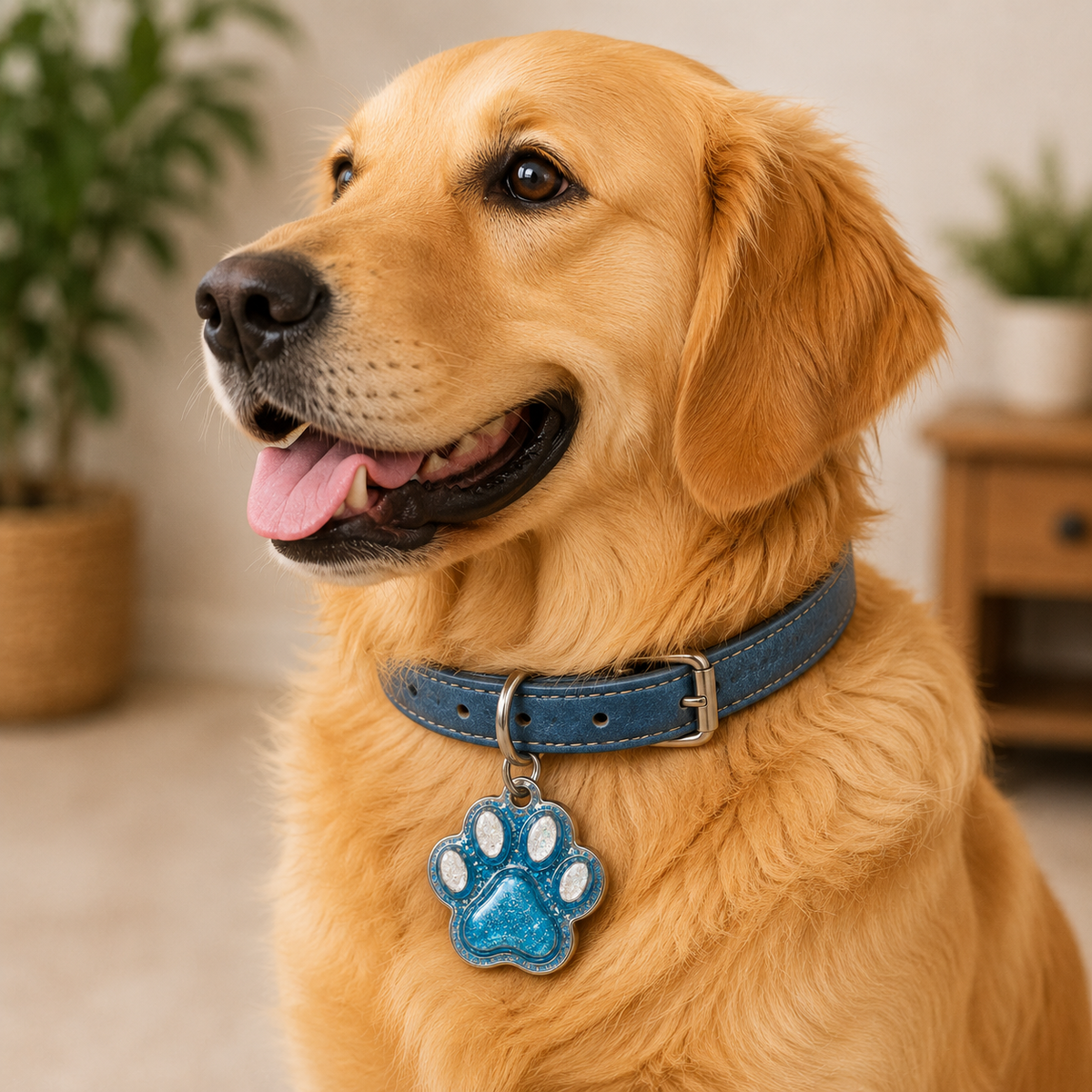 Royal Blue Paws – Premium Collar Tag