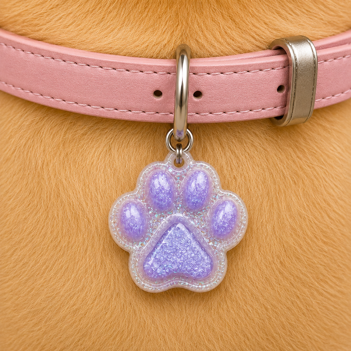 Lavender Paws – Premium Collar Tag
