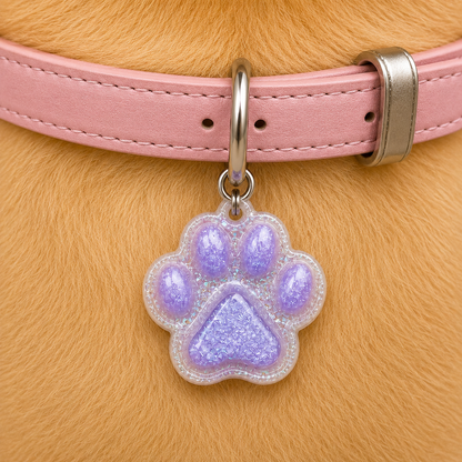 Lavender Paws – Premium Collar Tag