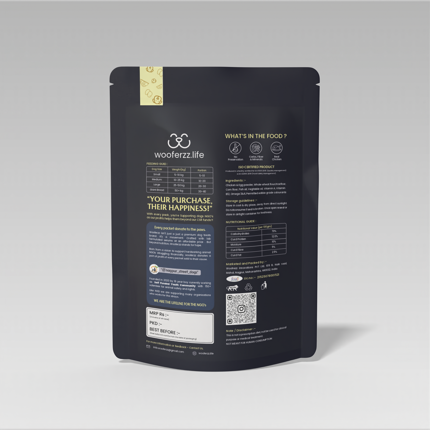 Pawperz Egg Biscuits 700gm